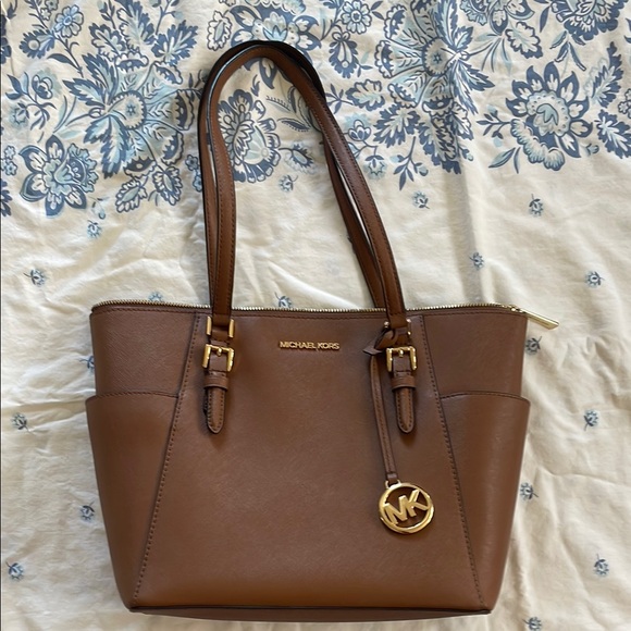 Michael Kors Handbags - Michael Kors Brown Leather Tote Bag